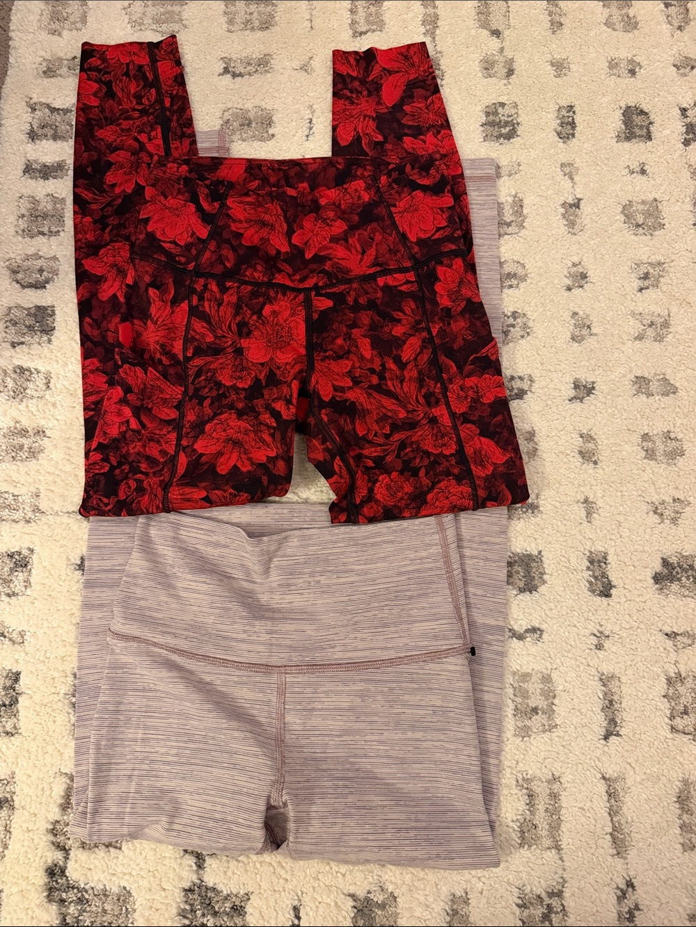 lululemon athletica Two Pairs Leggings Sz 4